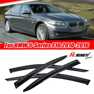 Para BMW Serie 5 F10 530i 528i 535i 2010-2016 Sedán Visera Ventana Protector contra la intemperie Foto 1 de 4