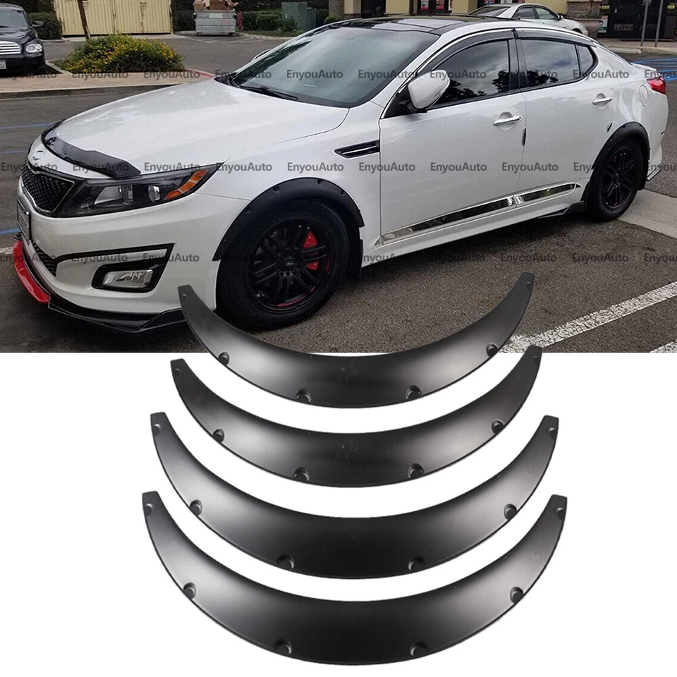 35" For Kia Forte Universal Fender Flares Wheel Extra Arches Wide Body Kit 4Pcs - Image 1 of 4