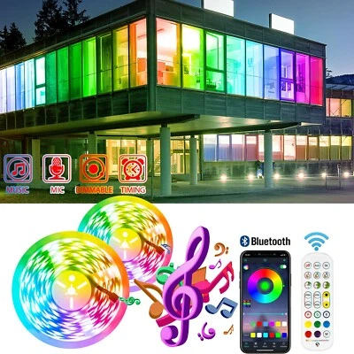 1M-30M RGB LED Streifen Stripe Smart Home APP dimmbar 5050 Lichtband Lichtleiste - Bild 1 von 4