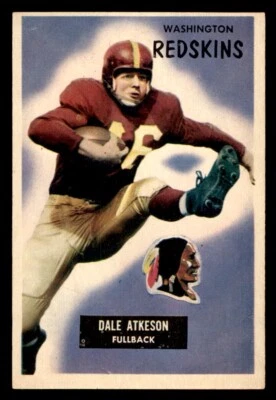 1955 Bowman Football #129 Dale Atkeson EX *f2 - Image 1 of 2