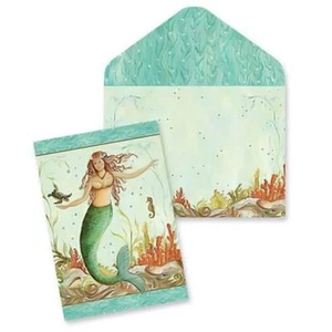 Boxed Mermaid Hideaway Note Cards 10 Pack with Envolopes 09-027 - Picture 1 of 1