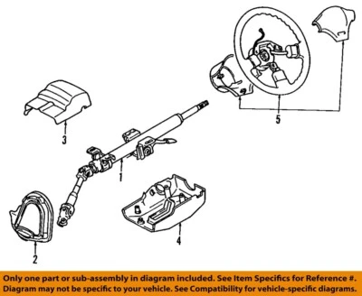 Used Steering Column fits: 1998 Mitsubishi Mirage Floor Shift w/tilt wheel Grade - Image 1 of 2