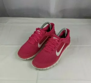 Nike Free 4.0 V3 Running Shoes White Pink Mesh Women's Size 8.5 Athletic - Picture 1 of 10