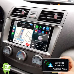 For Toyota Camry 2007-2011 Android 14 Apple CarPlay Car Stereo Radio GPS Navi - Picture 1 of 13