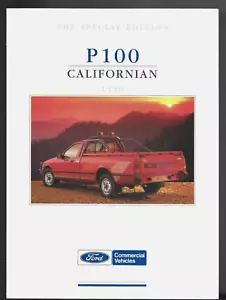 Ford P100 Pick-Up Californian Limited Edition 1990 UK Market Brochure Sierra - Picture 1 of 2