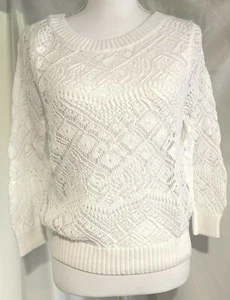 JEANNE PIERRE WOMEN'S PULLOVER SWEATER KNITTED L - Picture 1 of 9