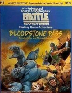 H1 Bloodstone Pass AD&D 1st Edition BATTLE SYSTEM Advanced Dungeons Dragons - Picture 1 of 1