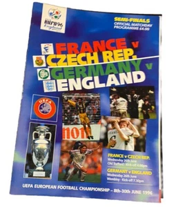 1996 Euro 96 Semi-Finals ENGLAND v GERMANY & CZECH REPUBLIC v FRANCE - Picture 1 of 1