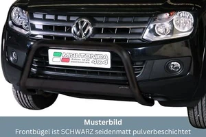 Frontbügel Edelstahl SCHWARZ für VW Amarok Trendline 2010 - 63mm mit Gutachten - Bild 1 von 5