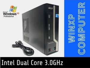 Windows XP Computer PC Intel Dual Core 2.9GHz, 240GB SSD, 4GB RAM, CD/DVDRW - Picture 1 of 2