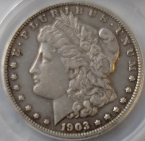 1903-S Morgan Silver Dollar - Extremely Fine XF40 - RARE San Francisco Key Date! Cover