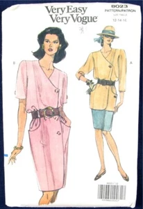 NOS Very Easy Very Vogue Pattern 8023, Dress, Top & Skirt, 12-14-16, Uncut - Picture 1 of 2