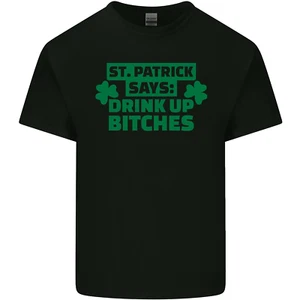 St Patricks Day Says Drink up Bitches Beer Mens Cotton T-Shirt Tee Top - Picture 1 of 106