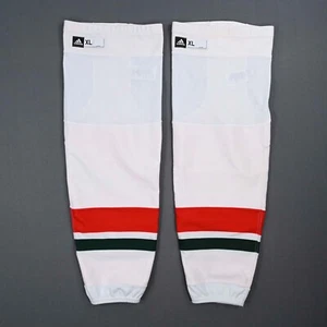 New Jersey Devils Adidas Pro Stock Hockey Socks Heritage Style NHL - Picture 1 of 3