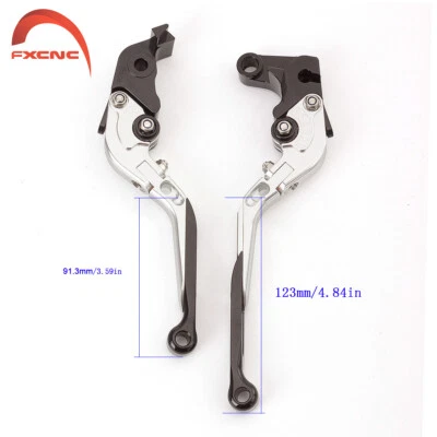 Palancas de freno de embrague plegables CNC plateadas para BMW G650GS 2008-2014 2013 2012 2011 Foto 1 de 4