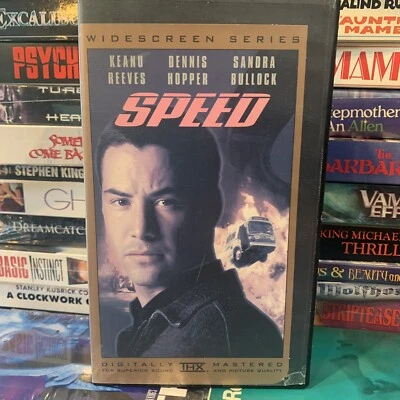Speed VHS 1994 Nice Former Rental Keanu Reeves Dennis Hopper Sandra Bullock - Image 1 of 4