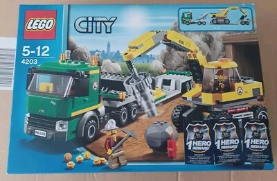 New Lego City Set  4203 Excavator Transport Retired Sealed BNIB - Image 1 of 4