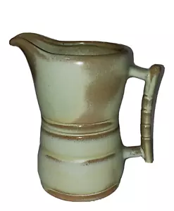 Lovely Vintage Frankoma Prairie Green and Brown Plainsman Pitcher #260 - Picture 1 of 16