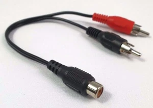Chinch Verteiler Abzweig Kabel Y Adapter Anschluß Verstärker Audio ca.15 cm Lng - Bild 1 von 3