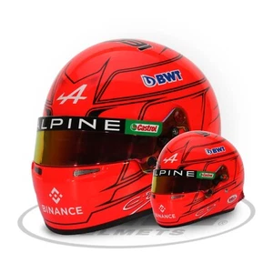 Esteban Ocon Alpine Racing F1 Mini Helmet Scale 1/2 2023 Season Formula 1 NEW - Picture 1 of 4