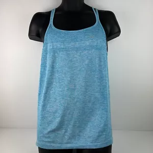 Nike Dri-Fit Knit Running Tank Top Womens L Blue 47/68 - Picture 1 of 9