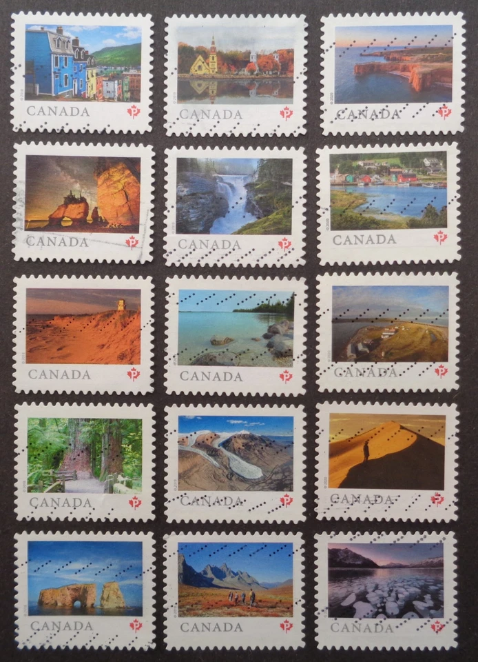 CANADÁ 2018-20 usado 3 juegos de folleto individual "P" permanente "a lo largo y ancho" Foto 1 de 1