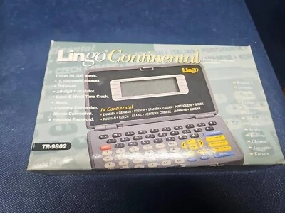 Lingo Continental TR-9802 14 Idiomas Traductor Nuevo En Caja Original  Foto 1 de 4