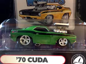 MUSCLE MACHINES 1970 PLYMOUTH CUDA 1/64 -- 70 CUDA -- with Plymouth logo - Picture 1 of 3
