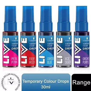 Schwarzkopf LIVE Colour Drops teinture capillaire semi-permanente et sans silicone, 30 ml - Photo 1/50