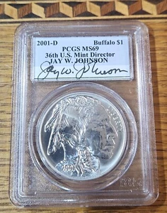 2001 proof buffalo commemorative silver dollar 1 NO RESERVE - Picture 1 of 2