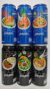 2021 Taste of Asia Thailand Pepsi set 6 cans 325 mL - Picture 1 of 8