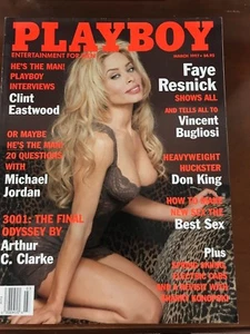 1997 March Playboy Faye Resnick Clint Eastwood Interview Michael Jordan - Bild 1 von 1