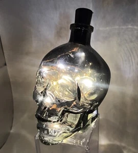 Novelty skull goth led bottle light lamp - Picture 1 of 3