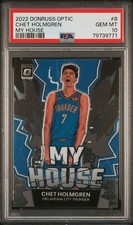 2022-23 Panini Donruss Optic Chet Holmgren Rookie RC My House PSA 10