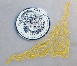 Brilliant 2019 Canadian 5 Dollar 1 Oz Silver Lucky Dragon High Relief Coin ++ - Picture 1 of 5