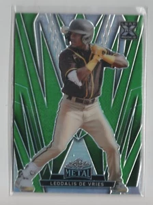 Leodalis De Vries 2024 hoja de metal verde paralelo RC #104 3/5 SP PADRES - Imagen 1 de 1