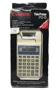 Vintage CANON PZ-D PRINTING CALCULATOR  PALM PRINTER Tested Works Great ECU - Picture 1 of 12