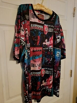 Camiseta gráfica con estampado de anime Fresh Prints Of Tokyo By Drill Clothing Co talla 4XL Foto 1 de 4