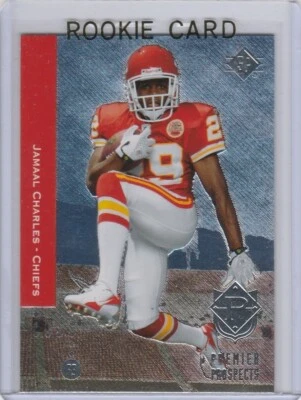 JAMAAL CHARLES ROOKIE CARD 2008 Upper Deck SP Premier Prospects KC CHIEFS RC! - Image 1 of 2