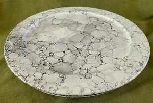 WAECHTERSBACH GERMANY (Set of 4) White Marble 12 3/16" Charger/Service Plates - Picture 1 of 5