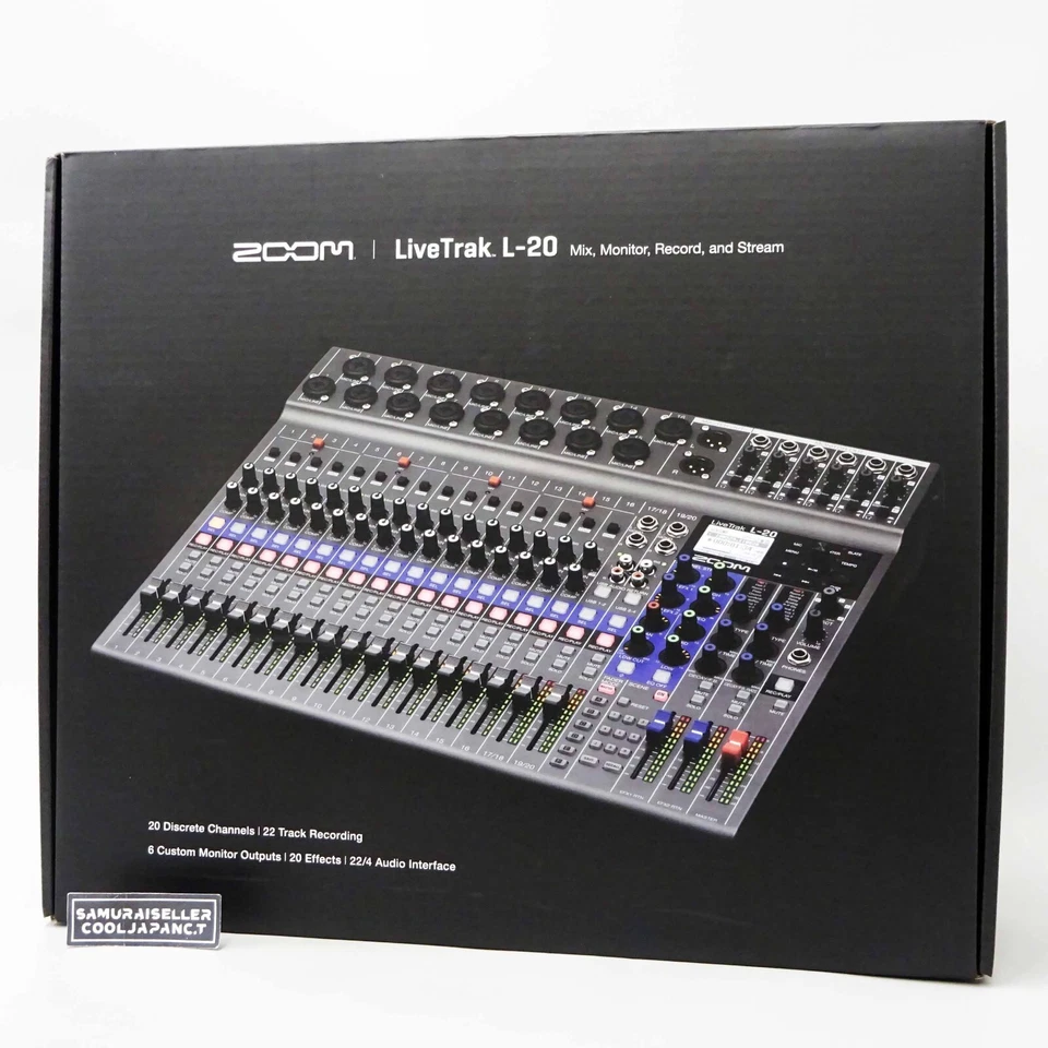 Zoom LiveTrak L-20 Digital Mixer Live Mixer Multi-Track Recorder Japan NEW - Image 1 of 4