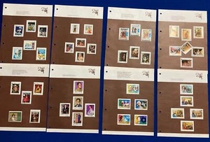 Stamp CHAD Collection 8 pages Complete Sets Franked  Philatelic 1970s Arts - Picture 1 of 9