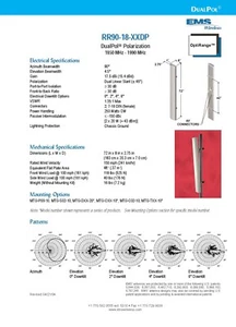 RR901800DP EMS Wireless Commscope-Andrew T-Mobile Cellular Antenna 1850-1990MHz - Picture 1 of 4