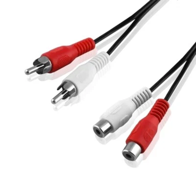 BESTPLUG Extensión de cable L R Chinch Cinch hembra hembra enganche