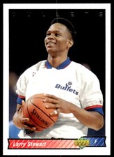 1992-93 Upper Deck Basketball Card Larry Stewart Washington Bullets #226