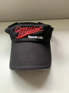 Miller brewing black visor one size adjustable Miller Good Call Detroit Golf - Picture 1 of 5