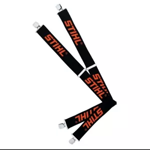 STIHL ••BLACK•• Chainsaw Trouser Braces. Clip Style, Imported - Limited Stock! - Picture 1 of 1