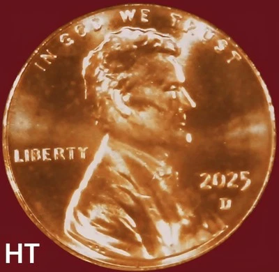 2025-D Lincoln Shield Cent Gem BU Brilliant Uncirculated, RD * IN STOCK*  - Image 1 of 3