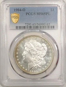 1904 O Morgan Silver Dollar PCGS MS-65 PL - Picture 1 of 2