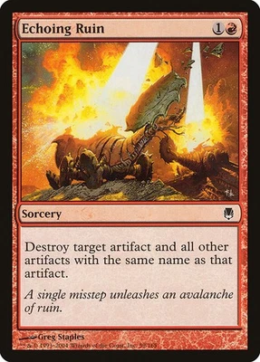(4x) ECHOING RUIN - Darksteel – MTG Magic the Gathering Card - Common - Image 1 of 4